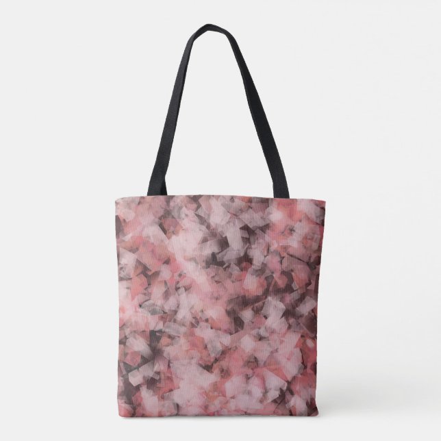 Black Gray Pink White Modern Geometric Abstract (Rückseite)