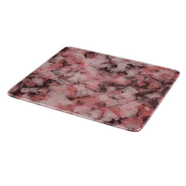 Black Gray Pink White Modern Geometric Abstract Schneidebrett (Ecke)