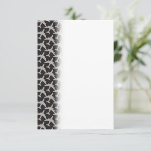 Black Gray Plane Airplanes Dankeskarte