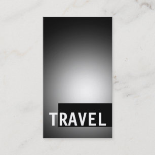 Black Gray Travel Agent Business Card Visitenkarte