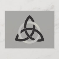 Black Gray Trinity Knot Celtic