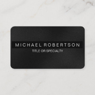 Black Gray White Charming Business Card Visitenkarte