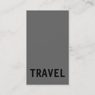 Black Gray White Travel Agent Business Card Visitenkarte