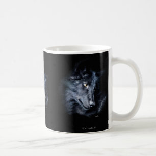 BLACK GRAY WOLF Wildlife Gift Tasse