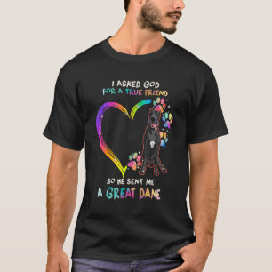 Black Great Dane ist mein bester Freund Gefärbte K T-Shirt