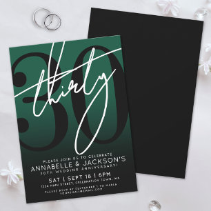 Black Green 30. Jubiläumsfeier Einladung