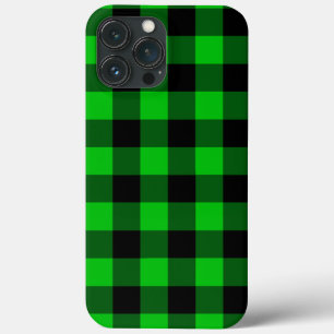 Black Green Check Case-Mate iPhone Hülle