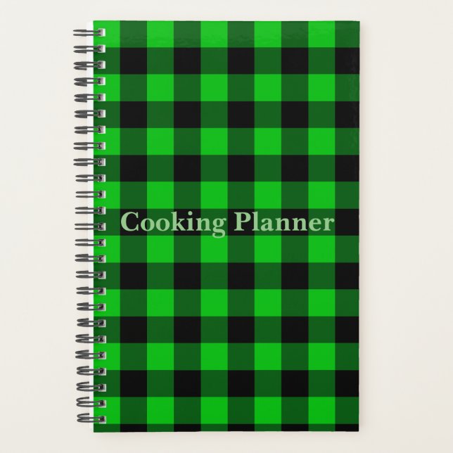Black Green Karo Cooking Plane Planer (Vorderseite)