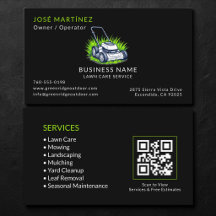 Black Green Lawn Care und Service QR-Code