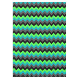 Black Green Ombre Chevrons Medium Tableclout Tischdecke