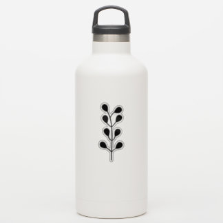 Black Greenery Branch Cutom Cut Transparent Aufkleber