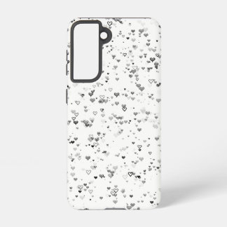 Black & Grey Hearts Phone Case Samsung Galaxy Hülle