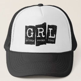 Black GRL Hat Truckerkappe