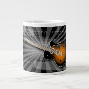 Black Grunge Burst Gitarre Spezielle Tasse