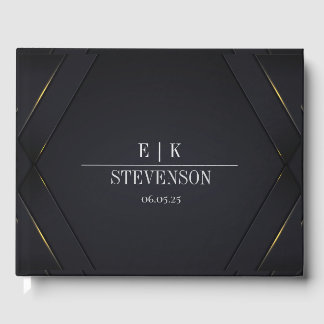 Black Guest Book Gästebuch