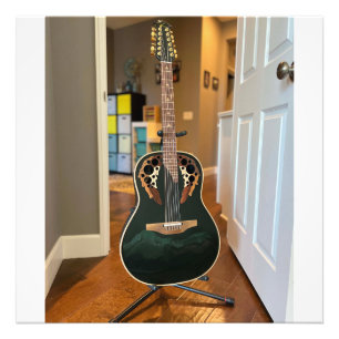 Black Guitar Fotodruck