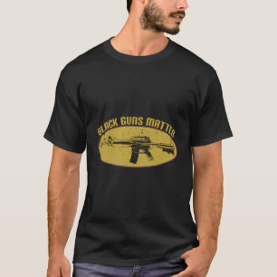 Black Gun Matter Gun Eigentümer Gleichheit Waffen T-Shirt