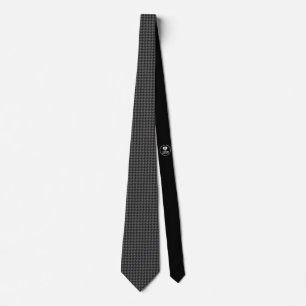 Black Hahnentrittmuster - Emo - Neck Tie Krawatte