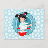 Black Hair Wellness-Center Girl Bubbles Türkis