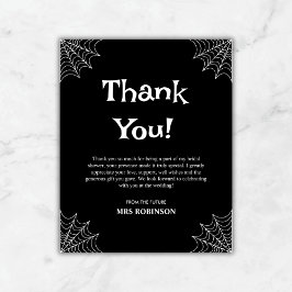 Black Halloween Brautparty Danke, dass ihr Karte h