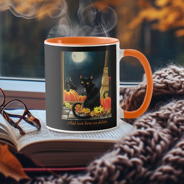 Black Halloween Cat Tasse (Von Creator hochgeladen)