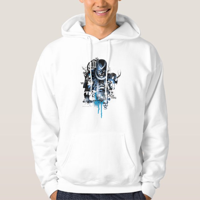 Black Hand - Blue Collage Hoodie (Vorderseite)