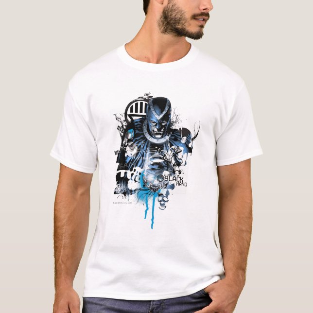 Black Hand - Blue Collage T-Shirt (Vorderseite)