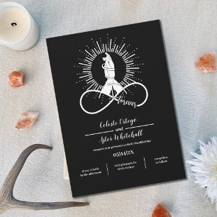 Black Handfast Forever Hände Wiccan Gewerkschaft Einladung