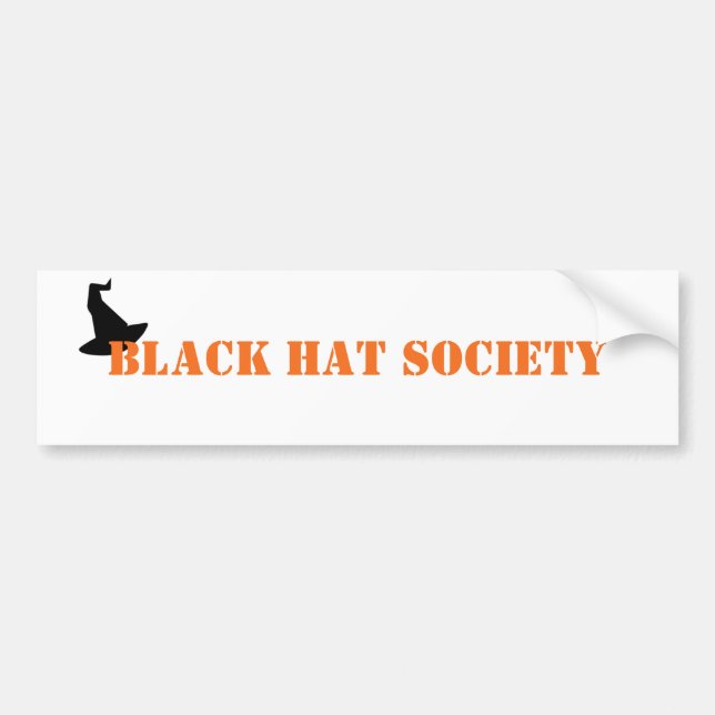 Black Hat Society Halloween Autoaufkleber (Vorne)