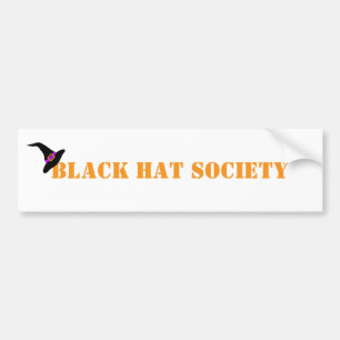 Black Hat Society Halloween Autoaufkleber