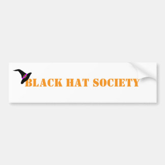 Black Hat Society Halloween Autoaufkleber