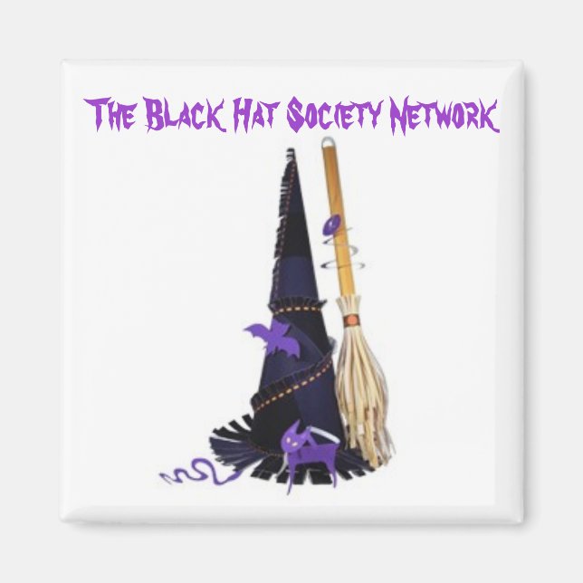 Black Hat Society Network Magnet (Vorne)