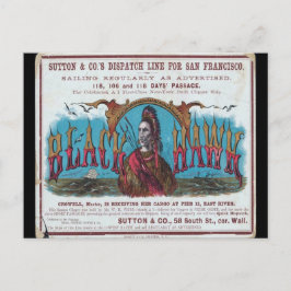 Black Hawk Clipper Segeln Postkarte