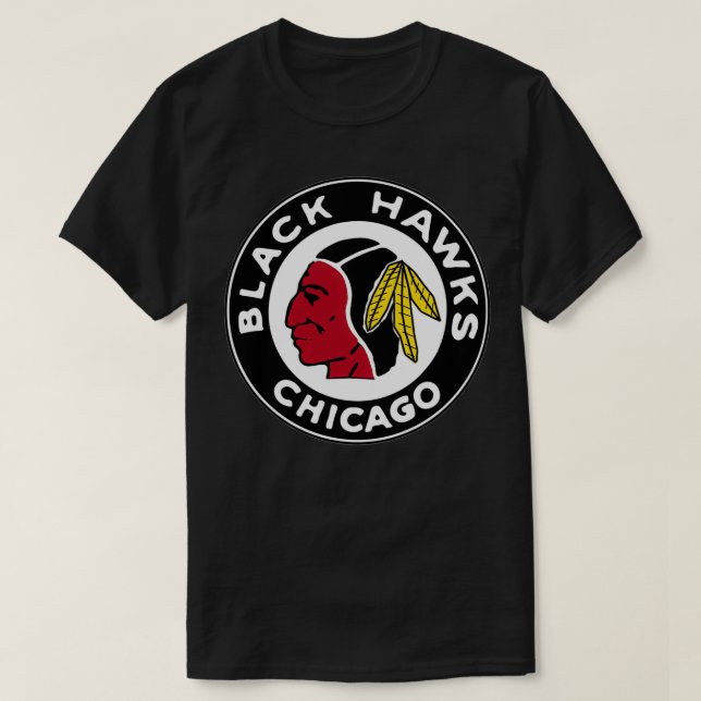 Black Hawks Chicago T-Shirt (Design vorne)