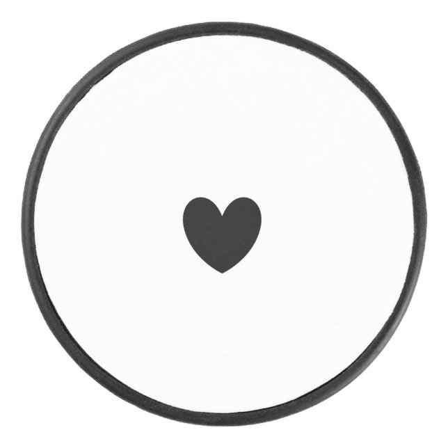 Black Heart Hockey Puck (Vorderseite)