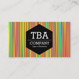 Black Hexagon - Abstrakt 120716(010) Visitenkarte