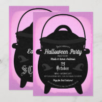 Black Hexe Cauldron Pink Halloween-Party
