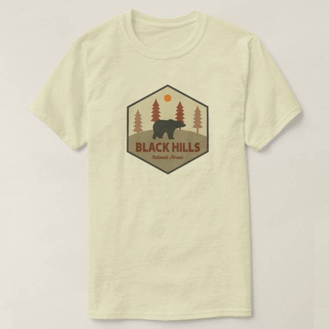 Black Hills National Forest Bear T-Shirt (Design vorne)