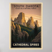 Black Hills National forest Cathedral Spires V01