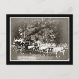Black Hills Treasure Coach Vintag Postkarte