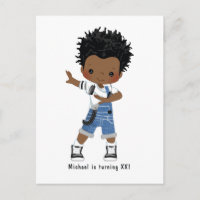 Black Hip Hop Rap Boy Break Dancer Birthday Party
