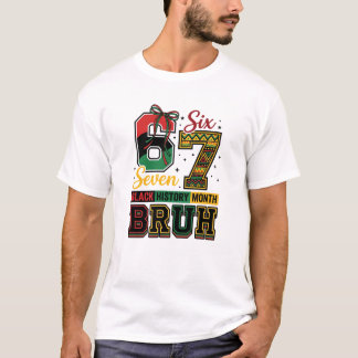Black History 67 Viral Six Seven Meme T-Shirt