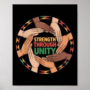 Black History African American Stolz Stärke Thro Poster