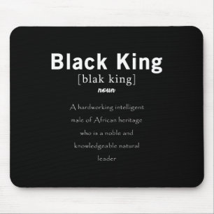 Black History Black King Definition stolz auf Afri Mousepad