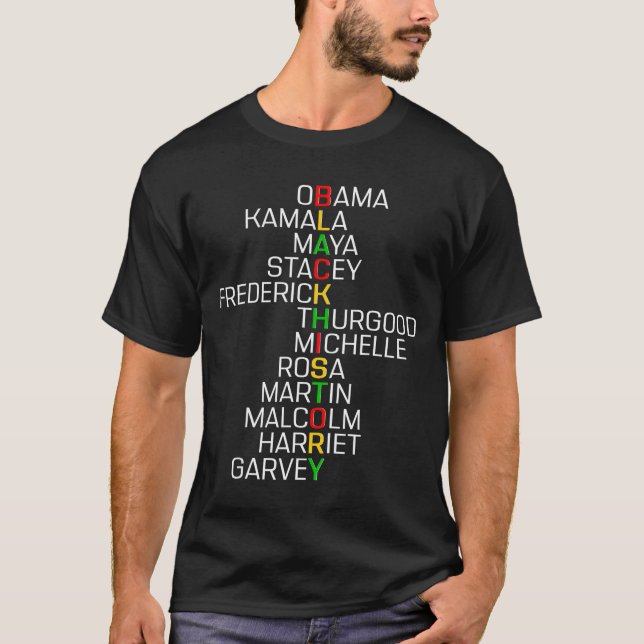 Black History Black Leaders Melanin African Men Wo T-Shirt (Vorderseite)