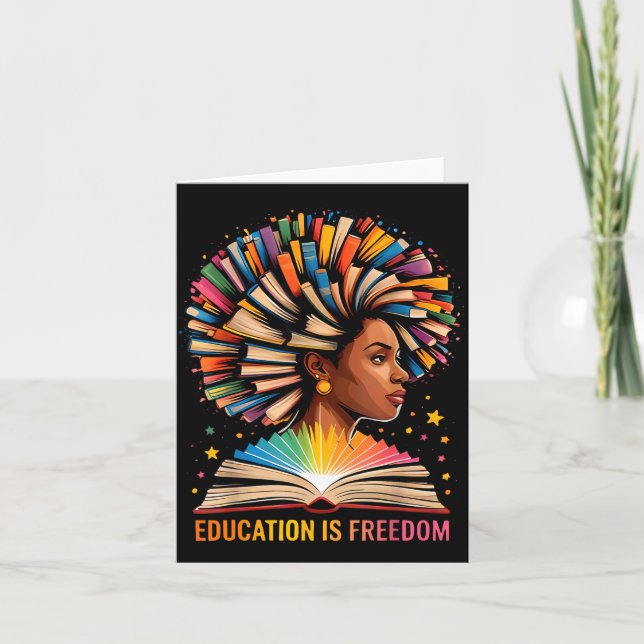 Black History Education Is Dom Books Black History Karte (Vorderseite)
