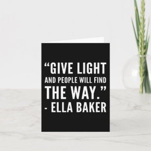 Black History - Ella Zivil Rights Baker African Am Karte