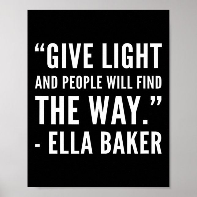 Black History - Ella Zivil Rights Baker African Am Poster (Vorne)