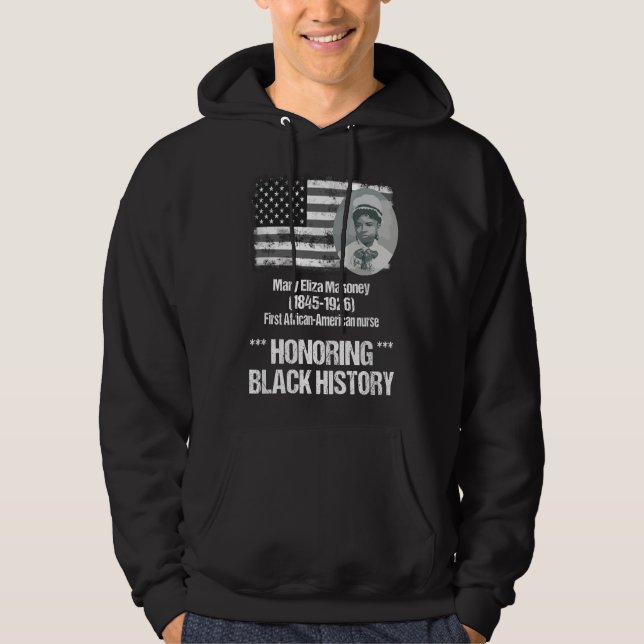 Black History featuring 1st African American Nurse Hoodie (Vorderseite)