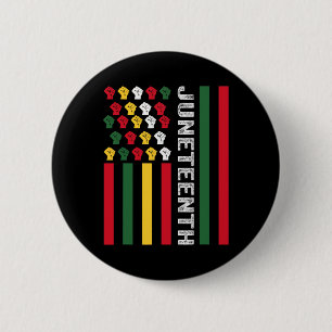 Black History Flag Afrikanischer Amerikaner seit 1 Button